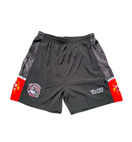 New Earswick All Blacks Zip Pocket Tribal Leisure Shorts