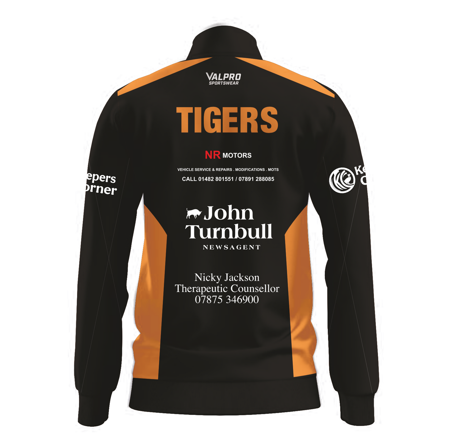 ** PRE ORDER ** Cottingham Tigers U10s Rugby League 1/4 Zip top
